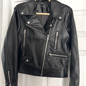 Torrid Faux Leather Motto Jacket